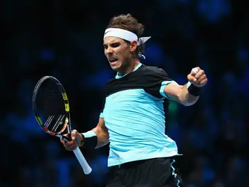 Rafa Nadal celebra un punto ante Wawrinka Rafa Nadal celebra un punto ante Wawrinka