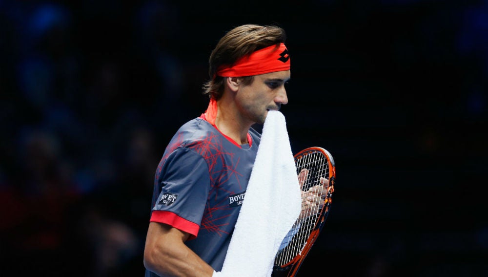 Ferrer, durante su partido ante Murray