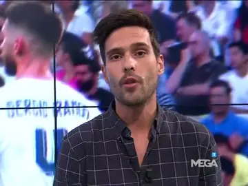 Borja Mazarro, en 'El Chiringuito de Jugones'. Borja Mazarro, en 'El Chiringuito de Jugones'.