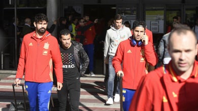 La Selección llega a España tras la suspensión del amistoso ante Bélgica