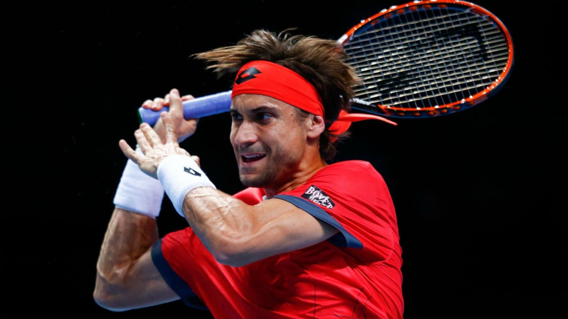 Ferrer ejecuta un rev&eacute;s ante Wawrinka