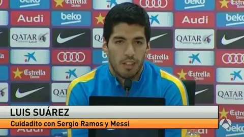 Luis Suárez, en rueda de prensa Luis Suárez, en rueda de prensa