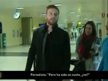 Mustafi, a su llegada a Valencia Mustafi, a su llegada a Valencia