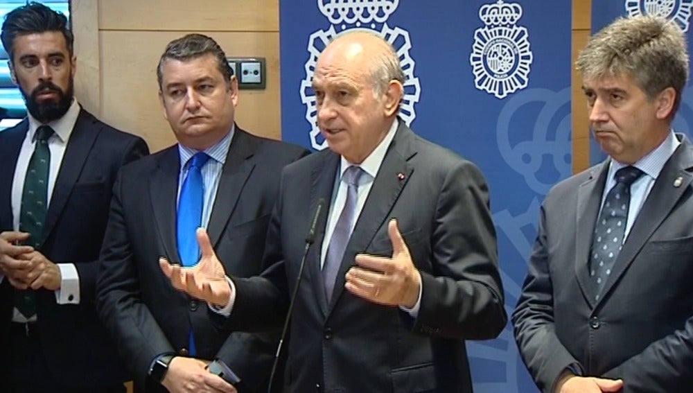 Jorge Fernández Díaz, durante la rueda de prensa