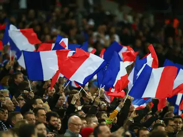 Banders de Francia en Wembley Banders de Francia en Wembley