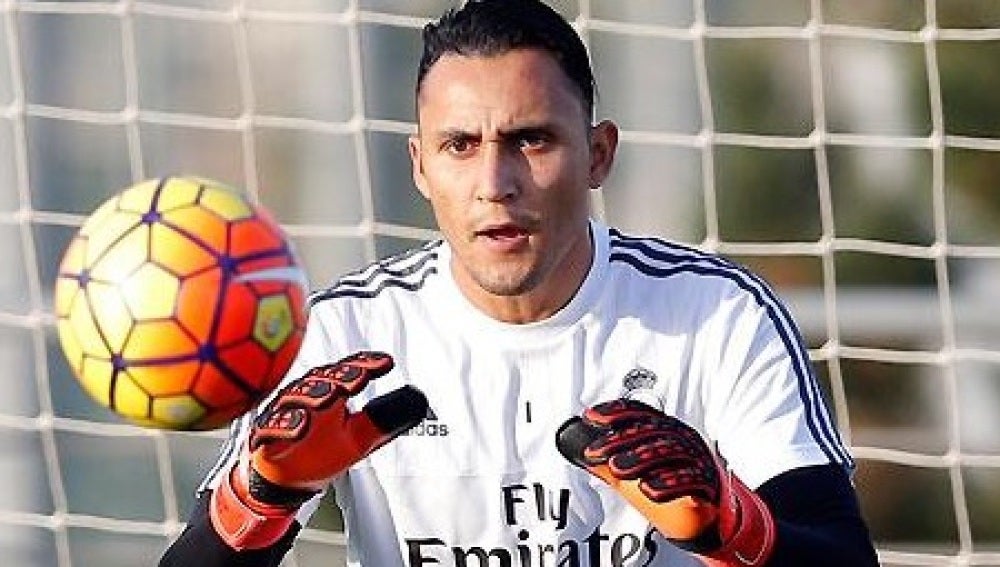 Keylor Navas, en Valdebebas