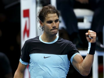 Rafa Nadal celebra su victoria contra Murray