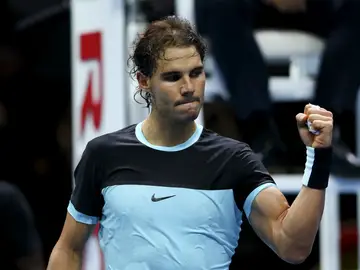 Rafa Nadal celebra su victoria contra Murray Rafa Nadal celebra su victoria contra Murray