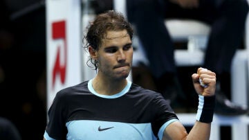Rafa Nadal celebra su victoria contra Murray