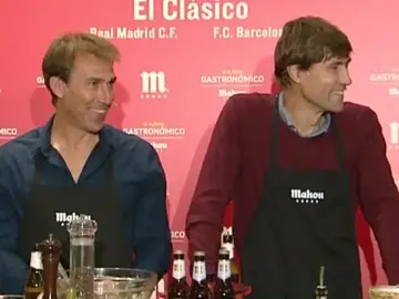 Martín Vázquez y Julio Salinas, antes del Clásico Martín Vázquez y Julio Salinas, antes del Clásico