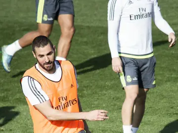 Karim Benzema, en Valdebebas Karim Benzema, en Valdebebas