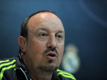 Rafa Benítez, en rueda de prensa Rafa Benítez, en rueda de prensa