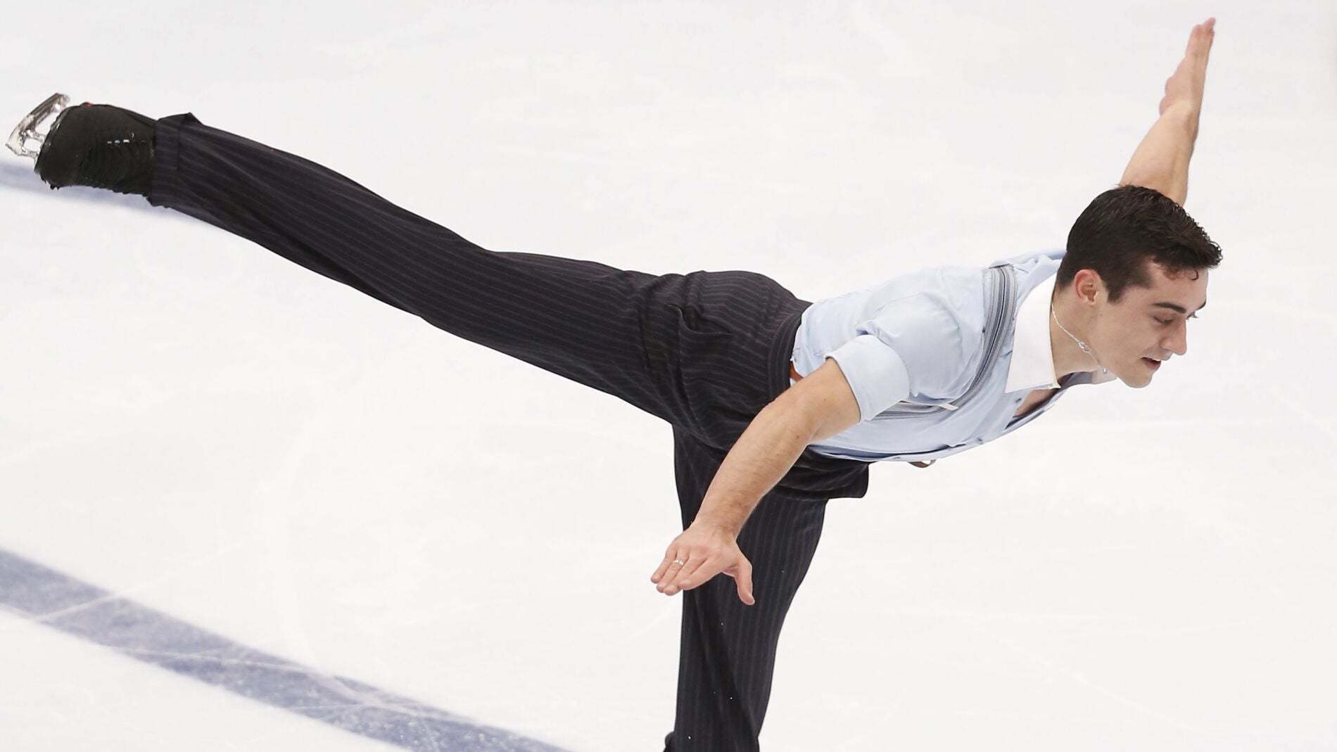 Javier Fern&aacute;ndez, durante la competici&oacute;n