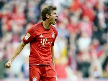 Muller celebra un gol Muller celebra un gol