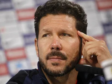 Simeone, en rueda de prensa Simeone, en rueda de prensa