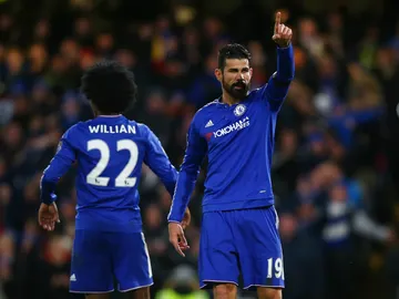 Diego Costa, con Willian Diego Costa, con Willian