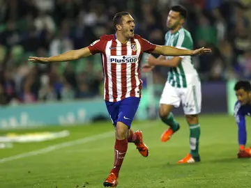 Koke celebra su gol contra el Betis Koke celebra su gol contra el Betis