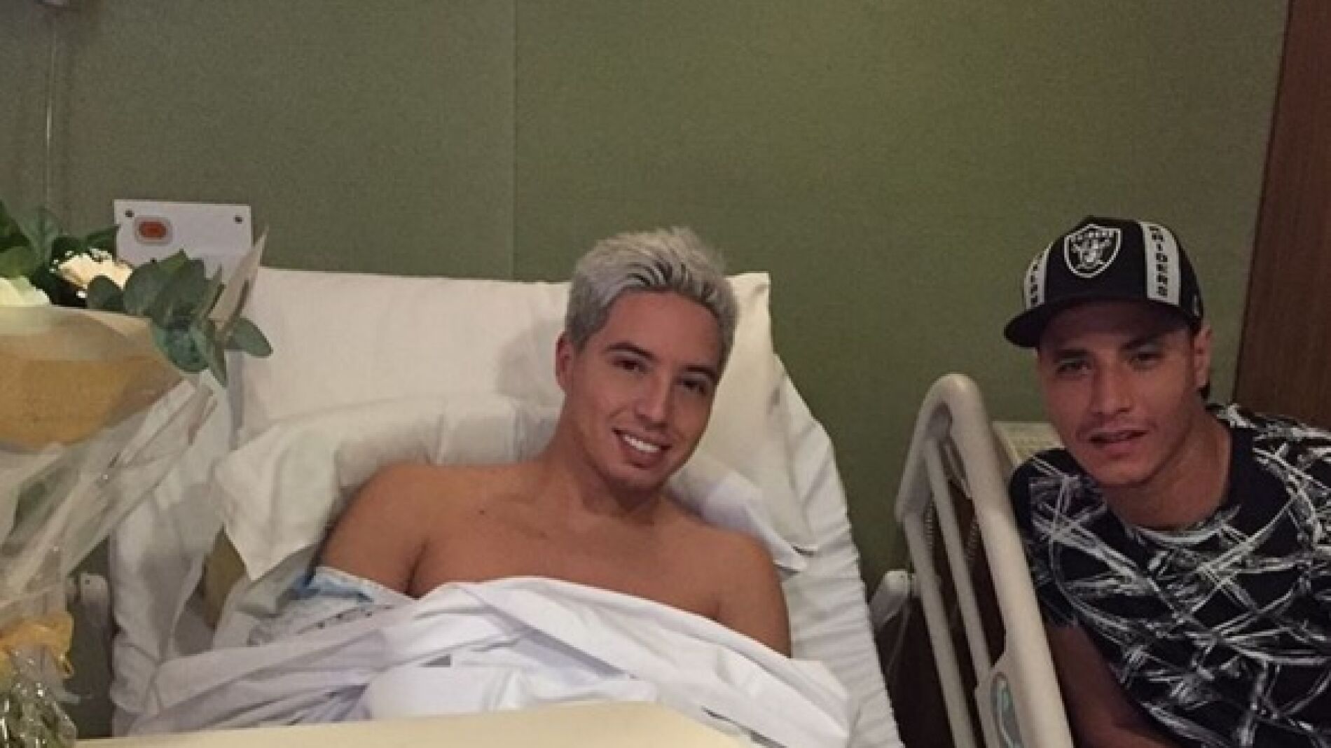 Samir Nasri, en la cama del hospital