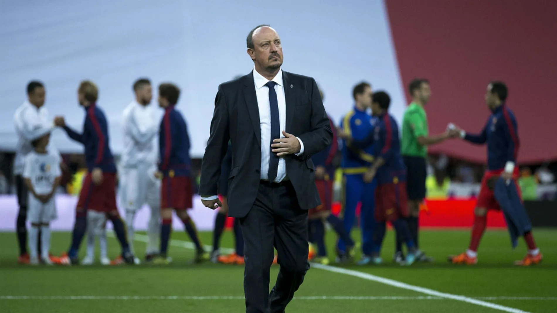 Rafa Benítez, en el Santiago Bernabéu Rafa Benítez, en el Santiago Bernabéu
