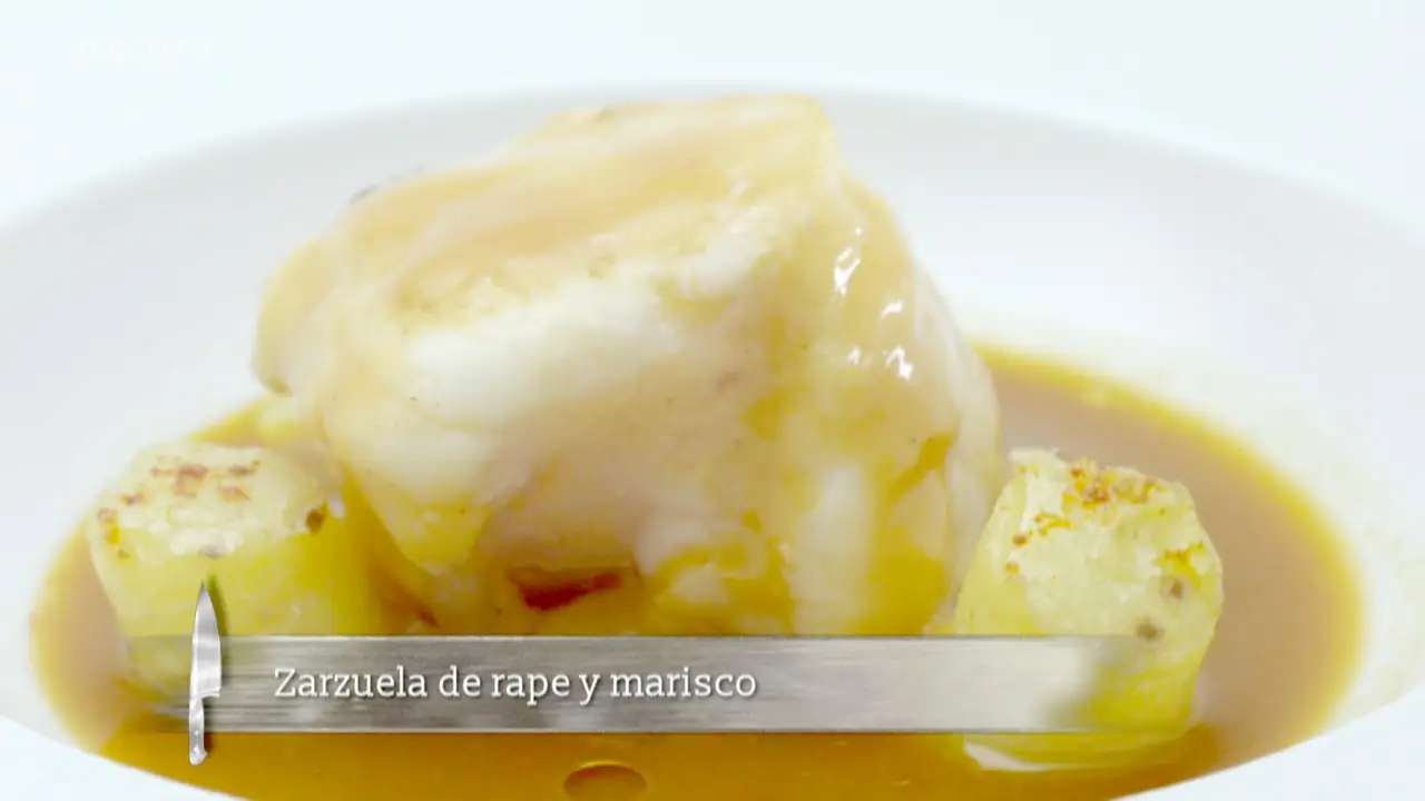 Zarzuela de rape y marisco