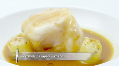 Zarzuela de rape y marisco