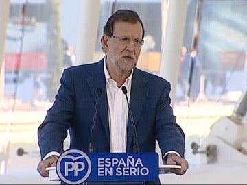 El presidente del Gobierno, Mariano Rajoy, en Valencia