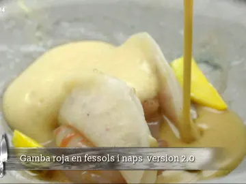Gamba roja en fessols i naps versión 2.0 Gamba roja en fessols i naps versión 2.0