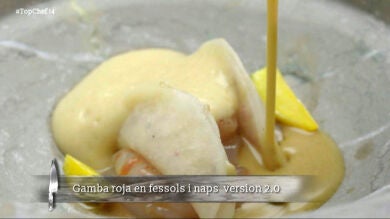 Gamba roja de Denia fesols y nabs