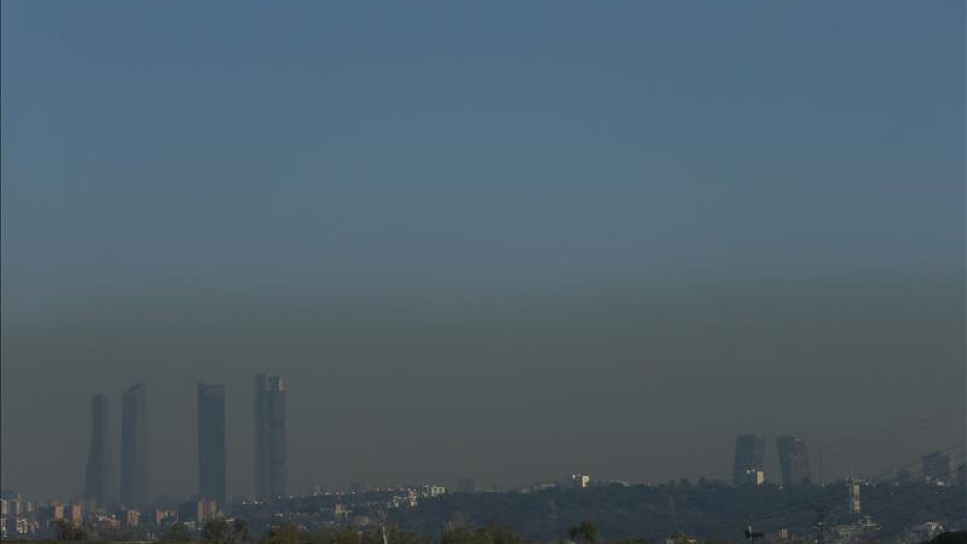 Vista de la contaminaci&oacute;n en Madrid