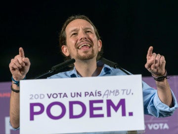 Pablo Iglesias en un mitin