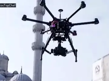 El dron que sobrevuela a los concursantes El dron que sobrevuela a los concursantes