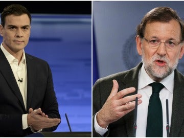 Pedro Sánchez y Mariano Rajoy