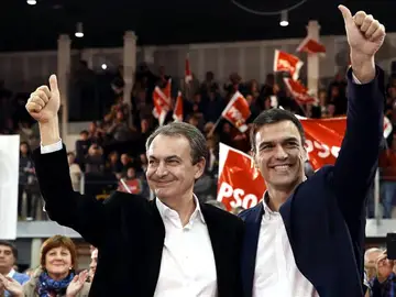 Pedro Sánchez y Zapatero Pedro Sánchez y Zapatero