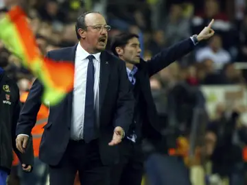 Rafa Benítez, durante el partido contra el Villarreal Rafa Benítez, durante el partido contra el Villarreal