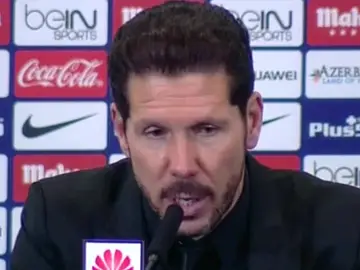 Simeone, en rueda de prensa Simeone, en rueda de prensa