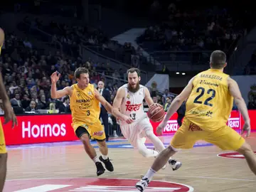 Sergio Rodríguez entra a canasta Sergio Rodríguez entra a canasta