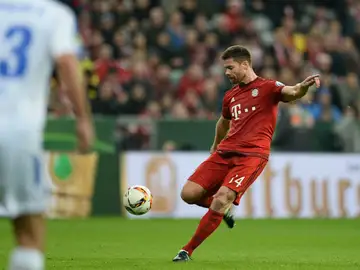 Xabi Alonso marca de volea ante el Darmstadt Xabi Alonso marca de volea ante el Darmstadt