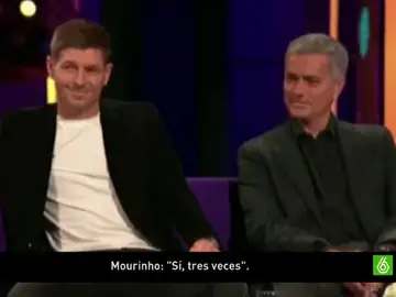Mourinho y Gerrard, juntos en una entrevista Mourinho y Gerrard, juntos en una entrevista