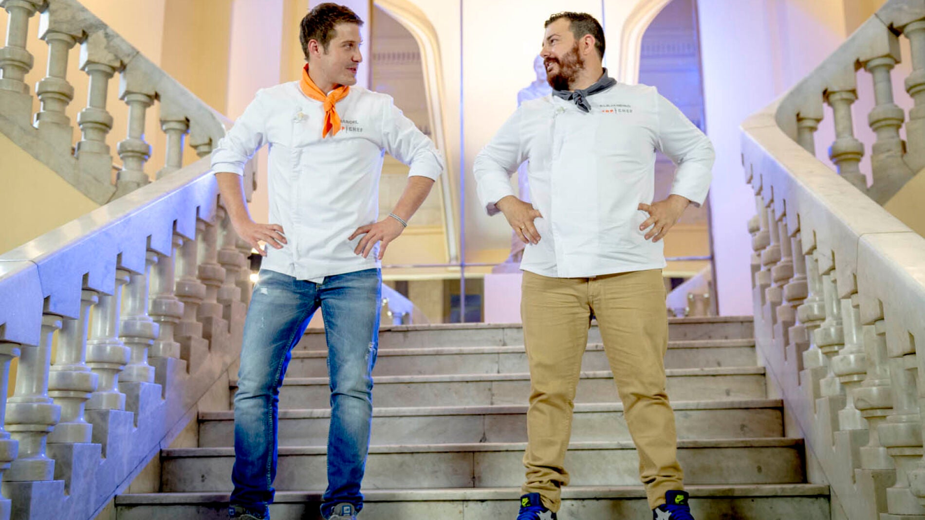 Marcel y Alejandro, muy nerviosos ante las reacciones de los espectadores 