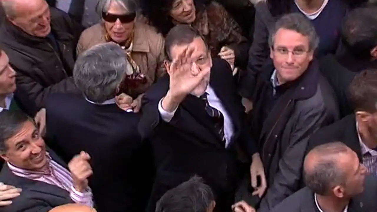 La campaña a pie de calle de Mariano Rajoy