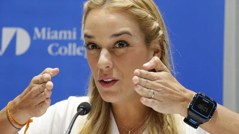 Lilian Tintori, la esposa del encarcelado opositor venezolano Leopoldo López Lilian Tintori, la esposa del encarcelado opositor venezolano Leopoldo López