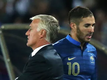 Deschamps y Benzema Deschamps y Benzema