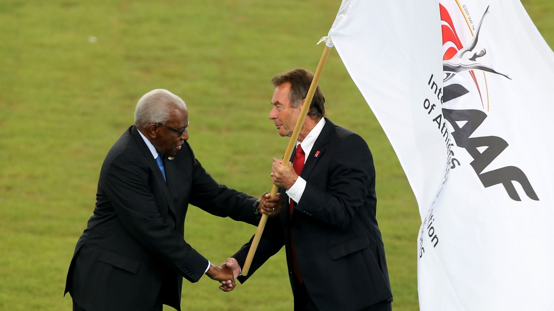 Lamine Diack en la gala inaugural del Mundial de Atletismo de Pek&iacute;n 2015