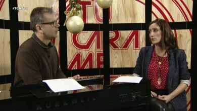 Ana Morgade ensaya para su imitación de Penélope Cruz