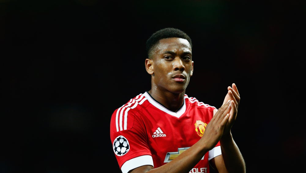 Anthony Martial, jugando para el Manchester United