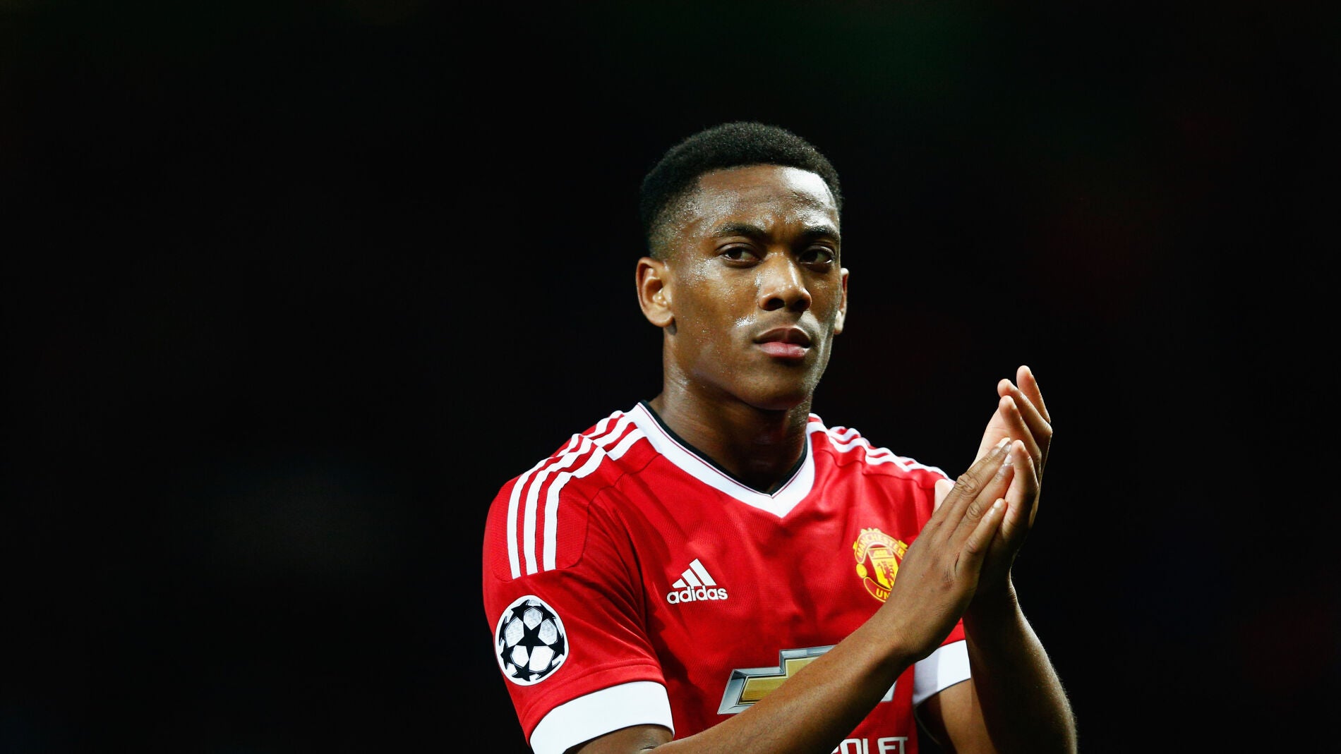 Anthony Martial, jugando para el Manchester United