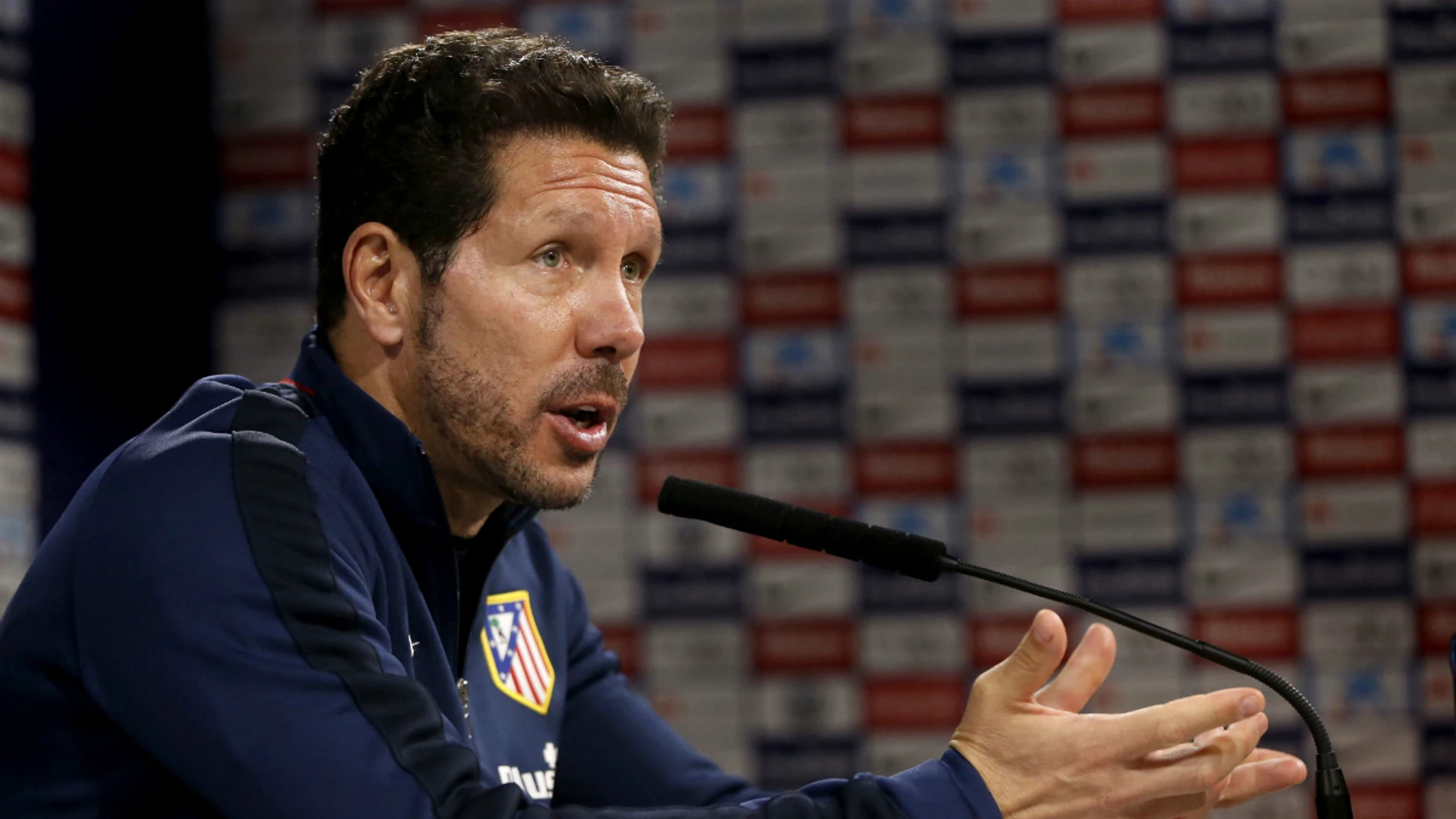 Simeone, en rueda de prensa Simeone, en rueda de prensa