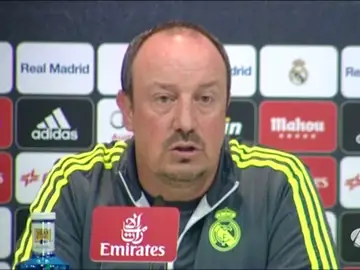 Benítez, en rueda de prensa Benítez, en rueda de prensa