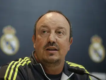 Benítez, en rueda de prensa Benítez, en rueda de prensa