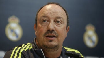 Benítez, en rueda de prensa